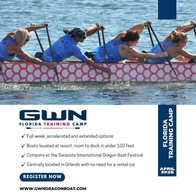 Don't sleep on the opportunity to start the 2026 season with a jump at GWN Florida Training Camp. Spots are filling up and there are savings to be had before the end of November.

Why train with us?
✔️ Flexible week-long, accelerated, and extended camp options
✔️Boats housed right at the resort—just steps from the dock
✔️Compete at the Sarasota International Dragon Boat Festival
✔️Stay centrally in Orlando—no rental car needed!

Secure your spot and save before November ends. Let’s make this season unforgettable. Register now at https://gwndragonboat.com!

#gwn #gwndragonboat #mldb #paddling #dragonboat #dragonboatracing #paddle #dragonboatpaddling #watersports #DragonBoatRace #DragonBoating #DragonBoatFestival #PaddleLife #DragonBoatTeam #DragonBoatCommunity #DragonBoatPaddling #DragonBoatPractice #DragonBoatTraining #PaddleEveryday #PaddleHard #watersports