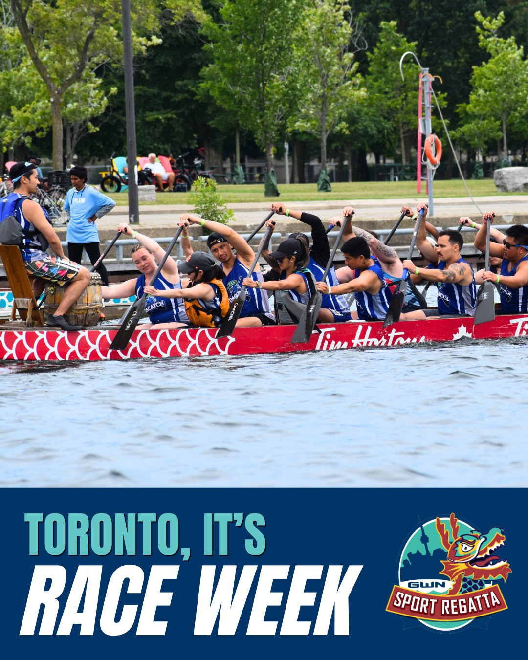 Toronto, it's race week! 🐉

The countdown is over. The drums are ready, the teams are fired up, and the races are about to begin.
Join us at Marilyn Bell Park and experience the excitement from the shoreline.

#dragonboat #gwndragonboat #mldb #dragonboatracing #paddling
