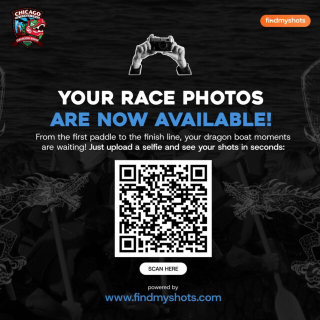📸 Official Race Photos of Paddlers by FindMyShots

Professional photographers will be capturing your action on and off the water all day! After the festival, finding your photos is easy: just upload a selfie and see your awesome shots in seconds. Check the event album here: https://findmyshots.com/s/chicago-international-dragon-boat-festival

Bookmark it now and relive your team's best moments after race day!