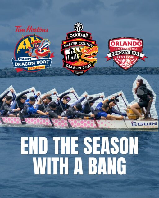 The season isn't over yet. 🐉

There are still three incredible opportunities to get on the water and race with the GWN community.

📍 Tim Hortons GWN Dragon Boat Challenge
🗓️ September 12–13 | Toronto
📍 Oddball Mercer County Dragon Boat Festival
🗓️ September 19 | Mercer County
📍 Orlando International Dragon Boat Festival
🗓️ October 17 | Orlando

Whether you're chasing a podium finish or just one more unforgettable race weekend, let's end the season with a bang.

Register now before these events fill up! 💥