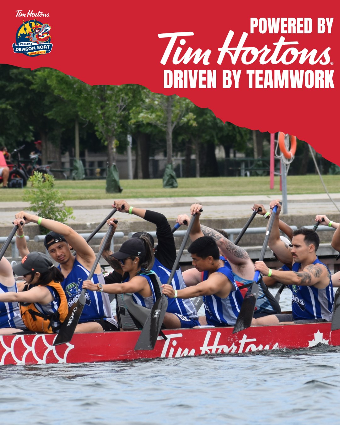 Teamwork is what moves every boat forward.

A huge thank you to Tim Hortons for supporting the GWN Dragon Boat Challenge and helping bring our paddling community together. From the first stroke to the finish line, we're proud to have them on board.

Here's to great teammates, great races, and great coffee. ☕🚣

#GWNChallenge #TimHortons #DrivenByTeamwork #DragonBoat #CommunityStrong
