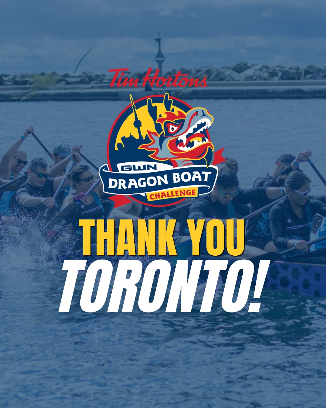 Another unforgettable weekend on the water. 🐉❤️

Thank you to everyone who joined us for the 2026 Tim Hortons GWN Dragon Boat Challenge.

Thank you to everyone who joined us for the Tim Hortons GWN Dragon Boat Challenge and helped support Tim Hortons Foundation Camps through an unforgettable weekend on the water.

Your energy, generosity, and passion are what make this event one of the highlights of the dragon boat season.

Thank you for paddling with purpose. We'll see you back on the water next year! 💙🚣

#GWNChallenge #DragonBoat #Toronto #TimHortonsFoundationCamps #DragonBoatChallenge #PaddleForAPurpose #SeeYouOnTheWater